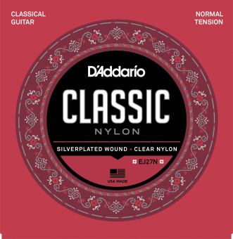 Струны для классической гитары D'Addario EJ27N CLASSIC